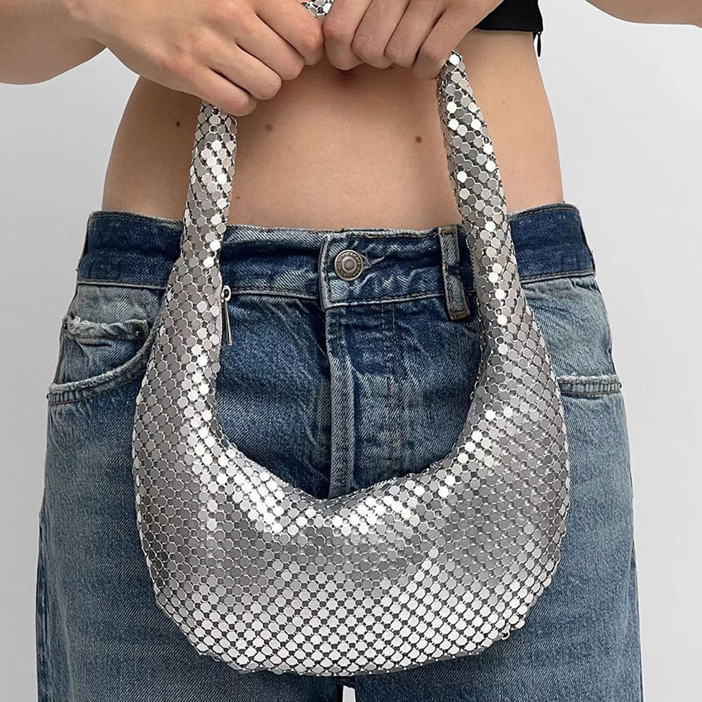 Bolso hobo Lara con pedrería