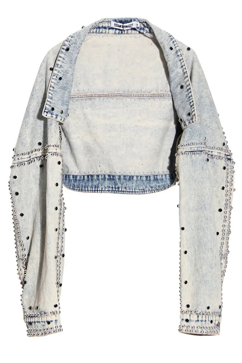 Chaqueta vaquera corta de estilo coreano