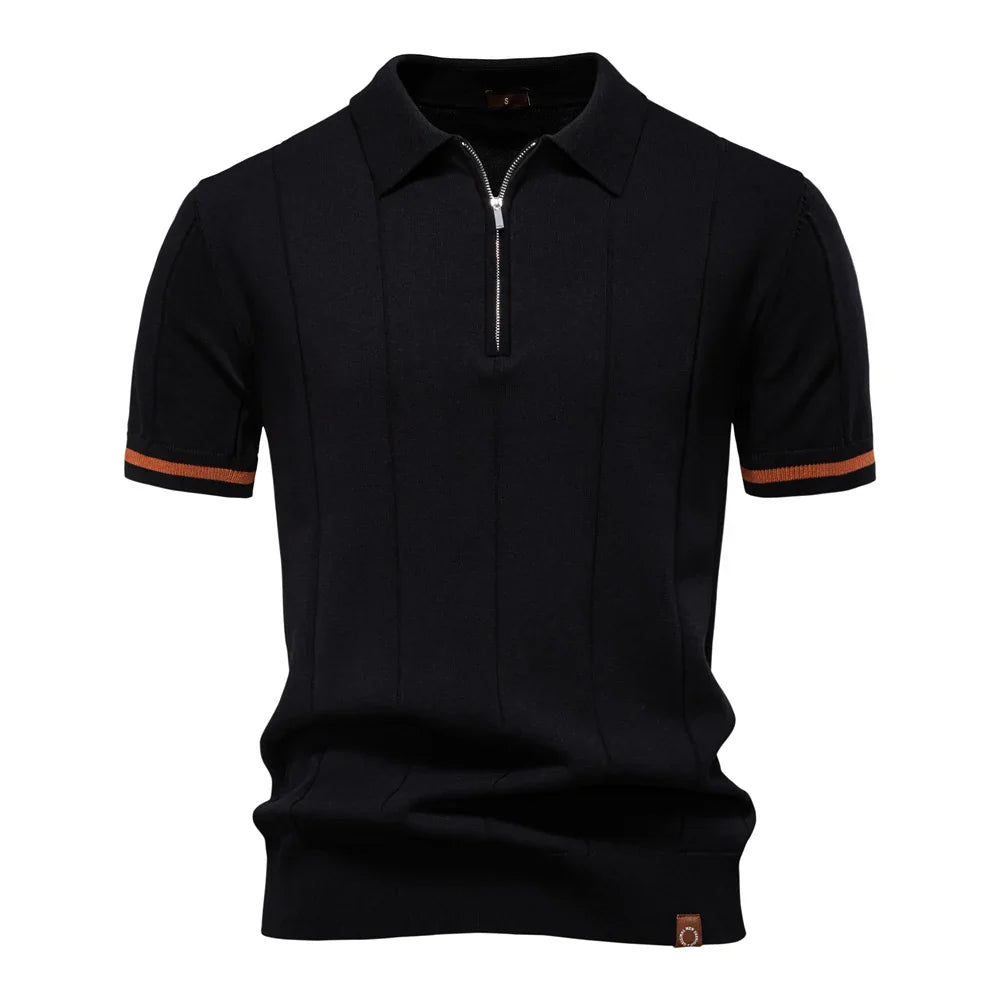 Polo Hudson con cremallera