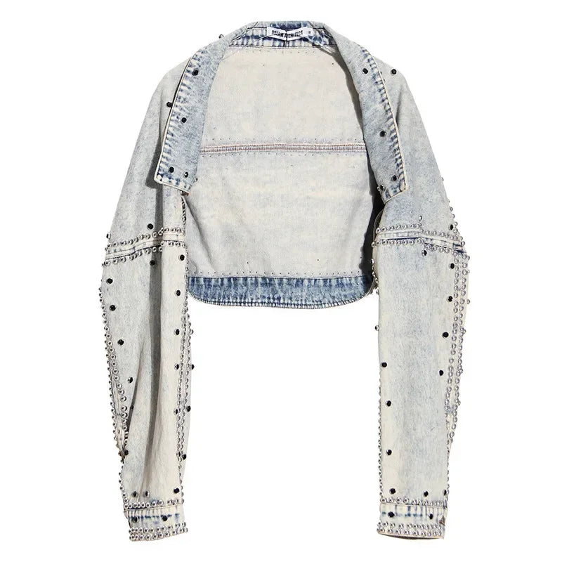 Chaqueta vaquera corta de estilo coreano