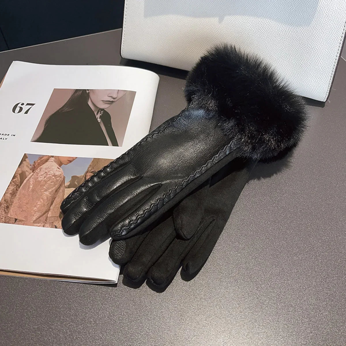 Guantes de cuero Ashley