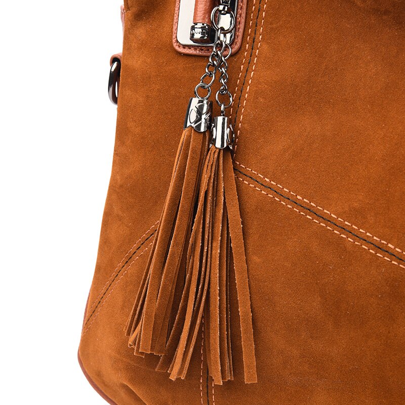 Bolso de ante suave