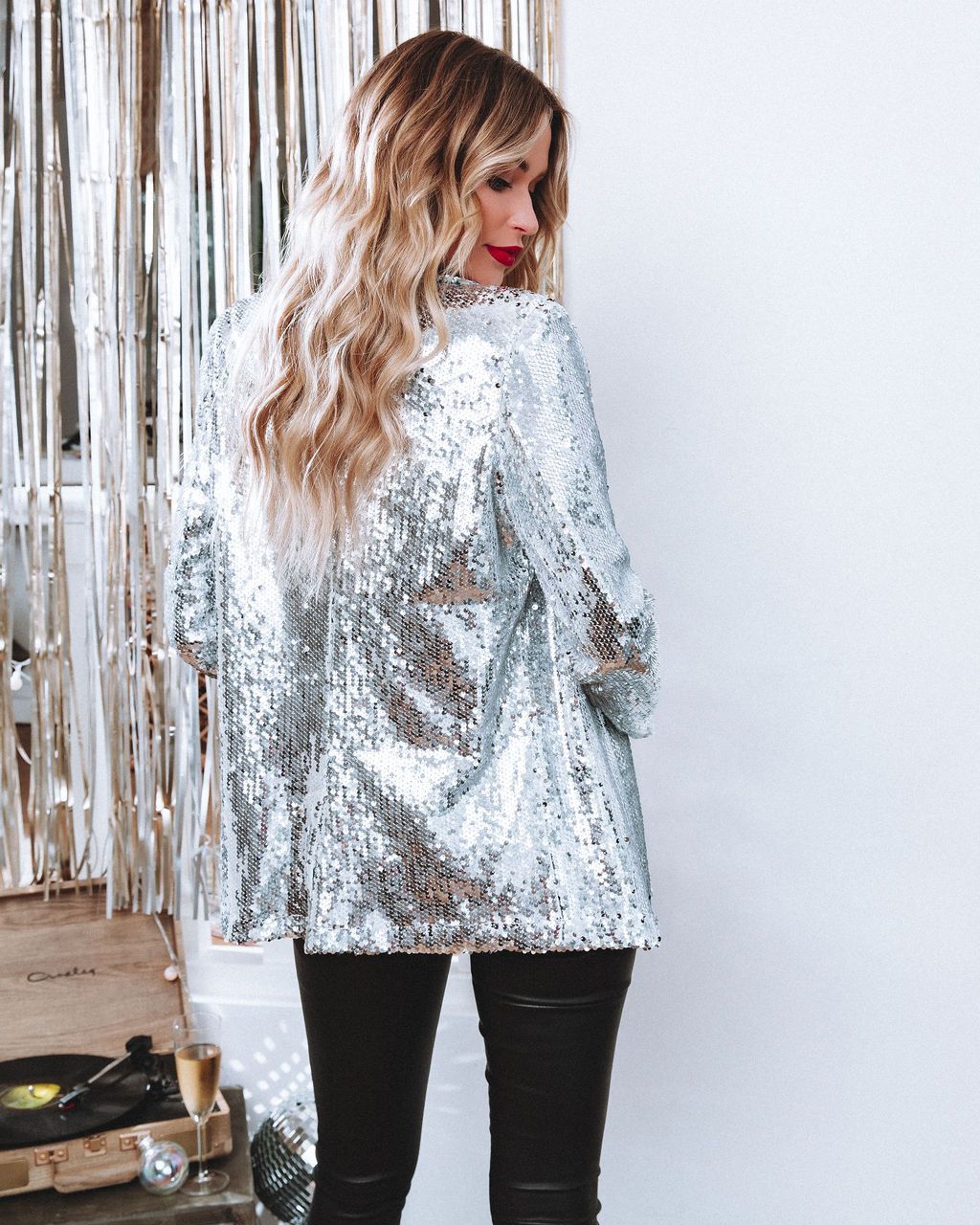 Chaqueta retro brillante