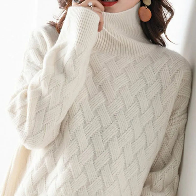 Jersey Harper de cuello alto de cachemira