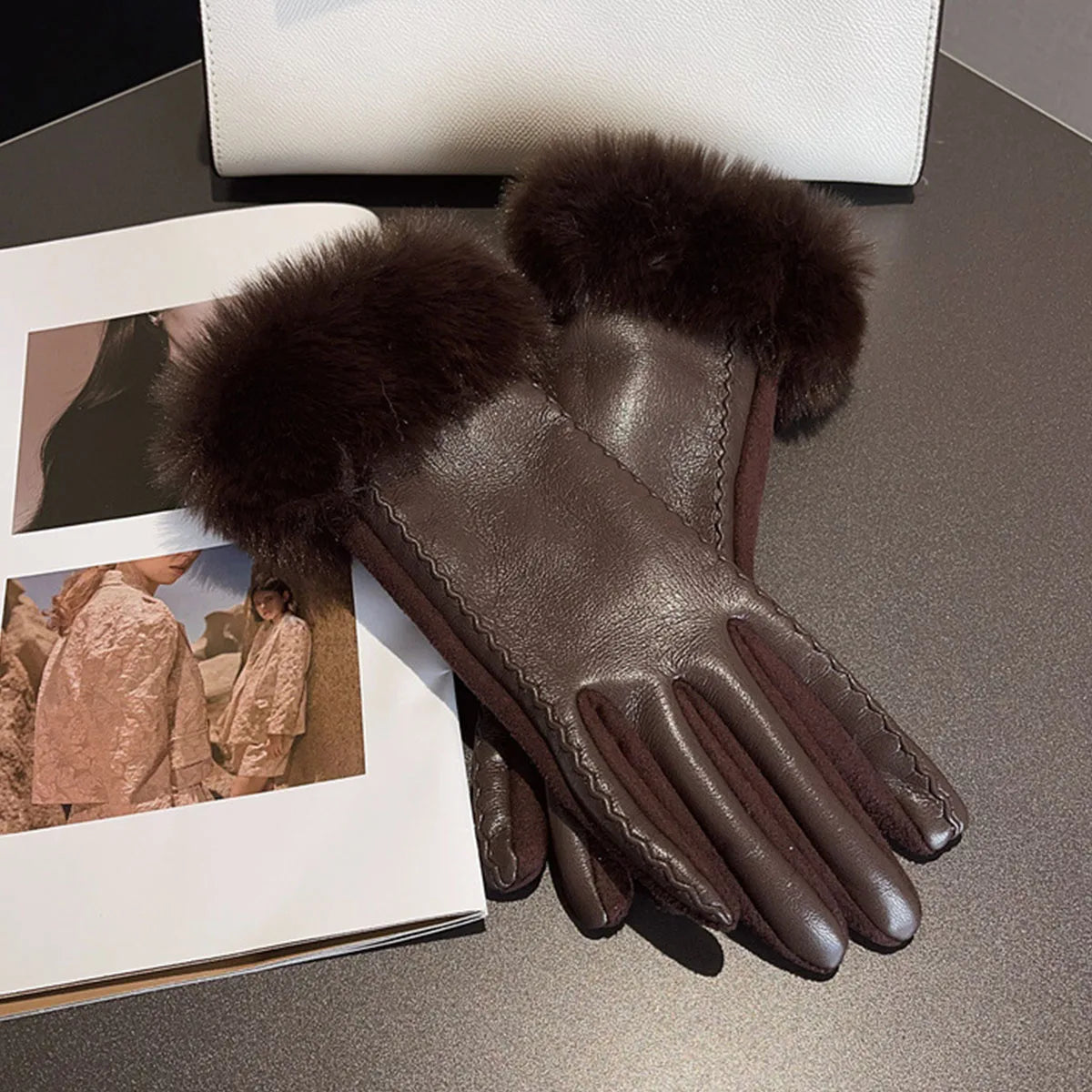 Guantes de cuero Ashley