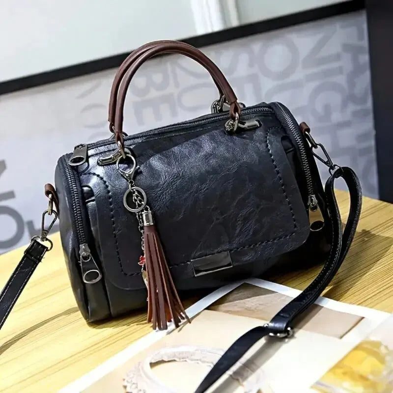Bolso de cuero con borlas Sophia