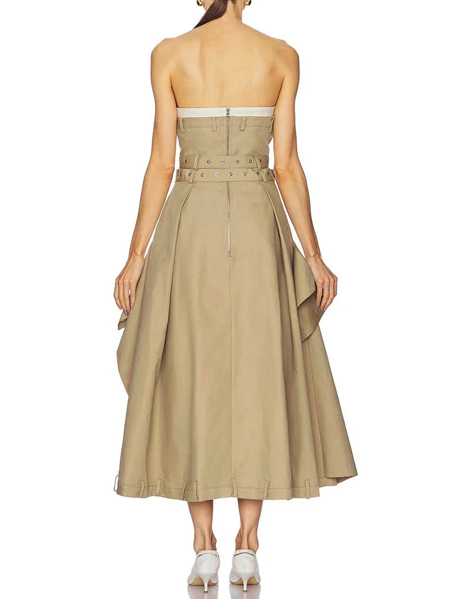Vestido sin tirantes Sofia