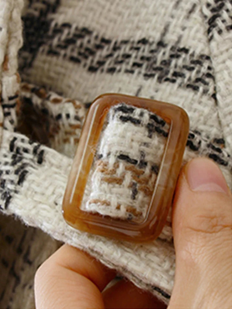Gabardina de cuadros Neus