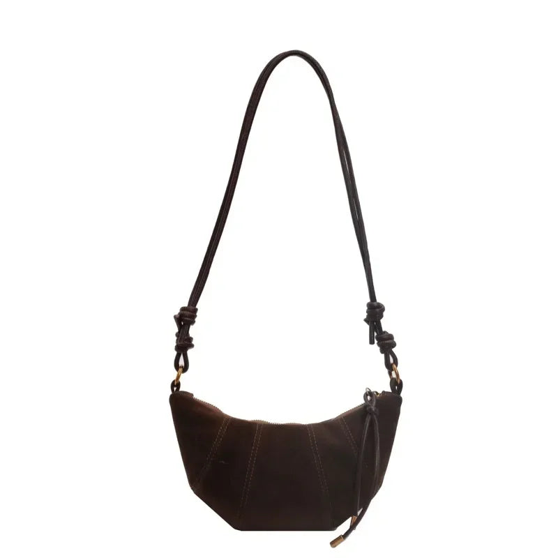 Bolso de hombro de terciopelo