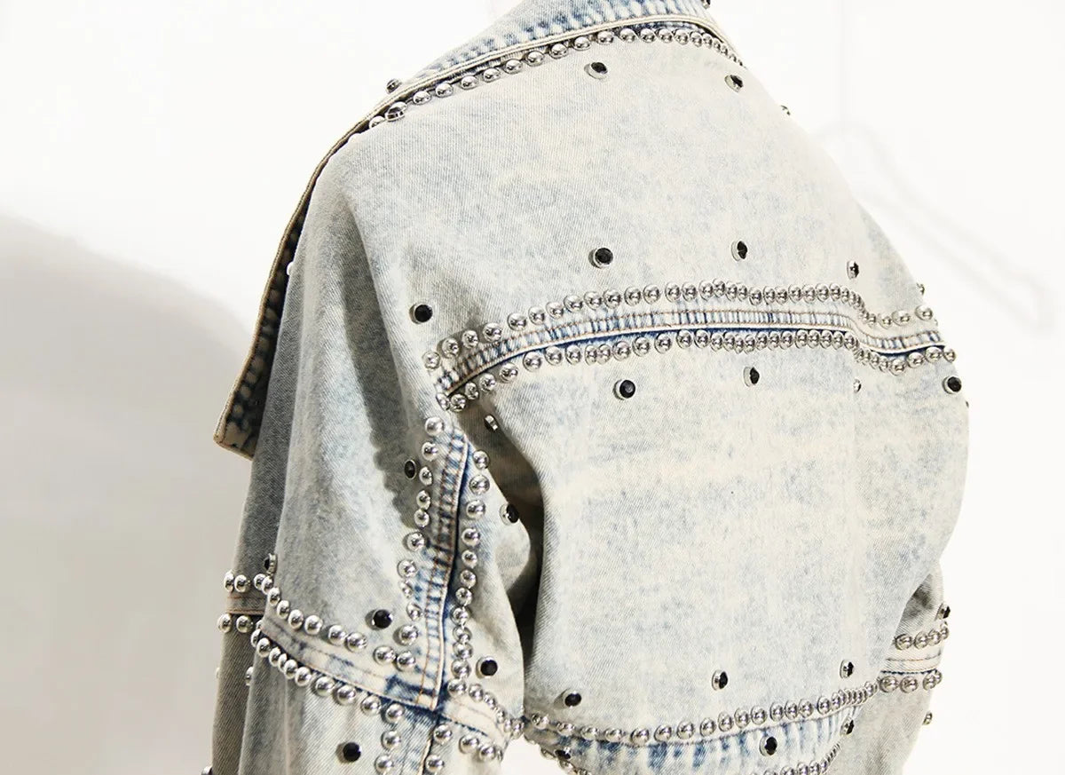 Chaqueta vaquera corta de estilo coreano