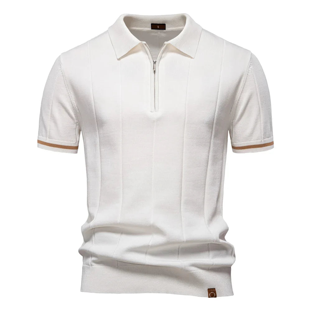 Polo Hudson con cremallera