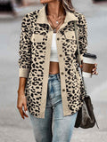 Chaqueta con estampado de leopardo