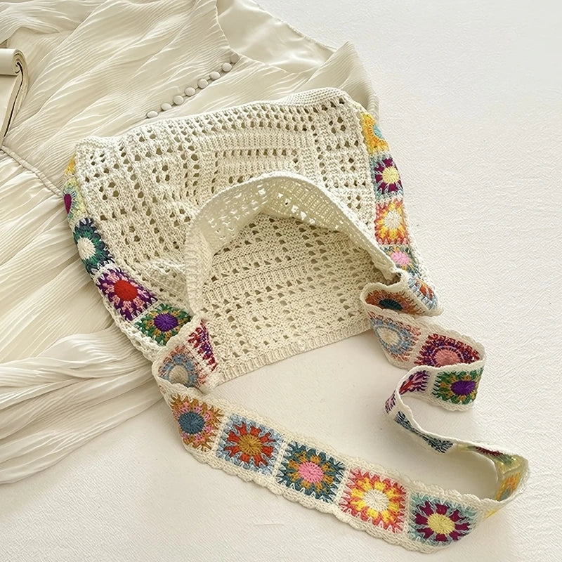 Bolso de ganchillo bohemio para mujer
