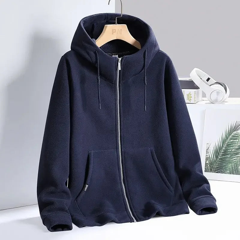 Sudadera cómoda con cremallera total