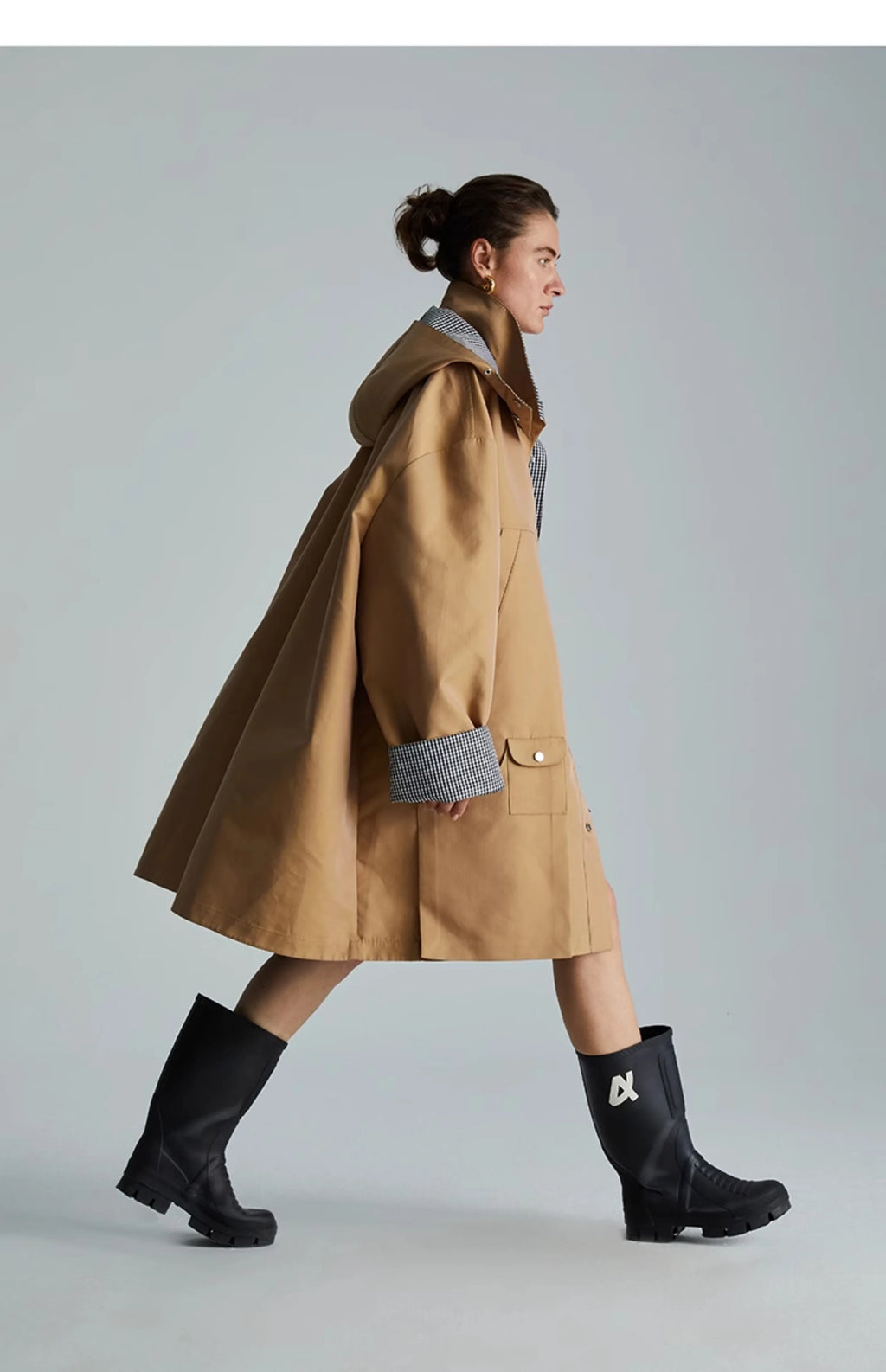 Gabardina de patchwork Savoy