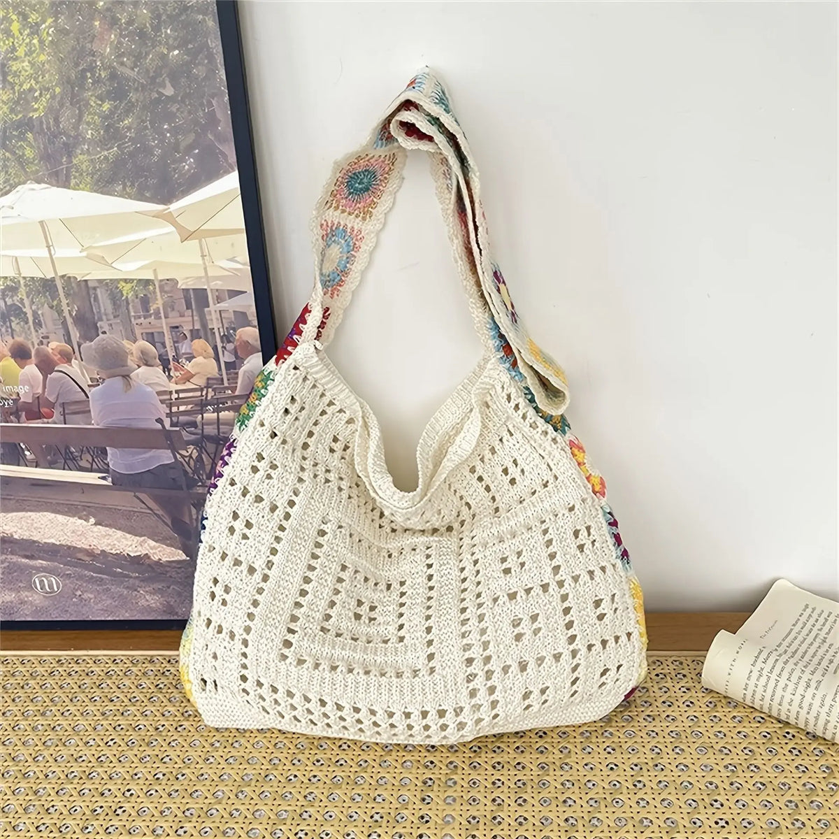 Bolso de ganchillo bohemio para mujer