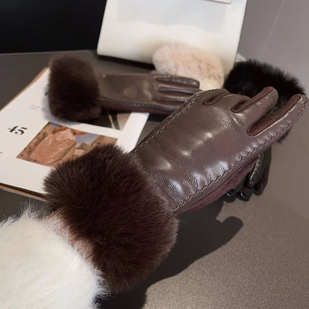 Guantes de cuero Ashley