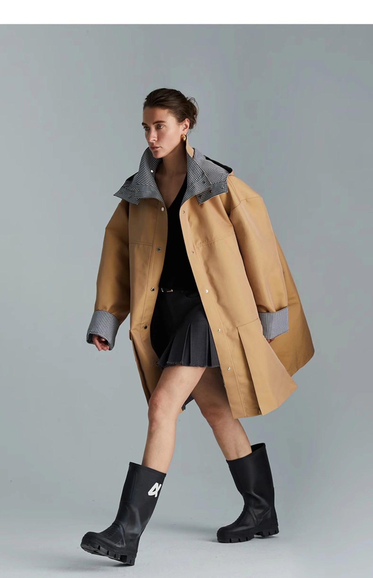 Gabardina de patchwork Savoy