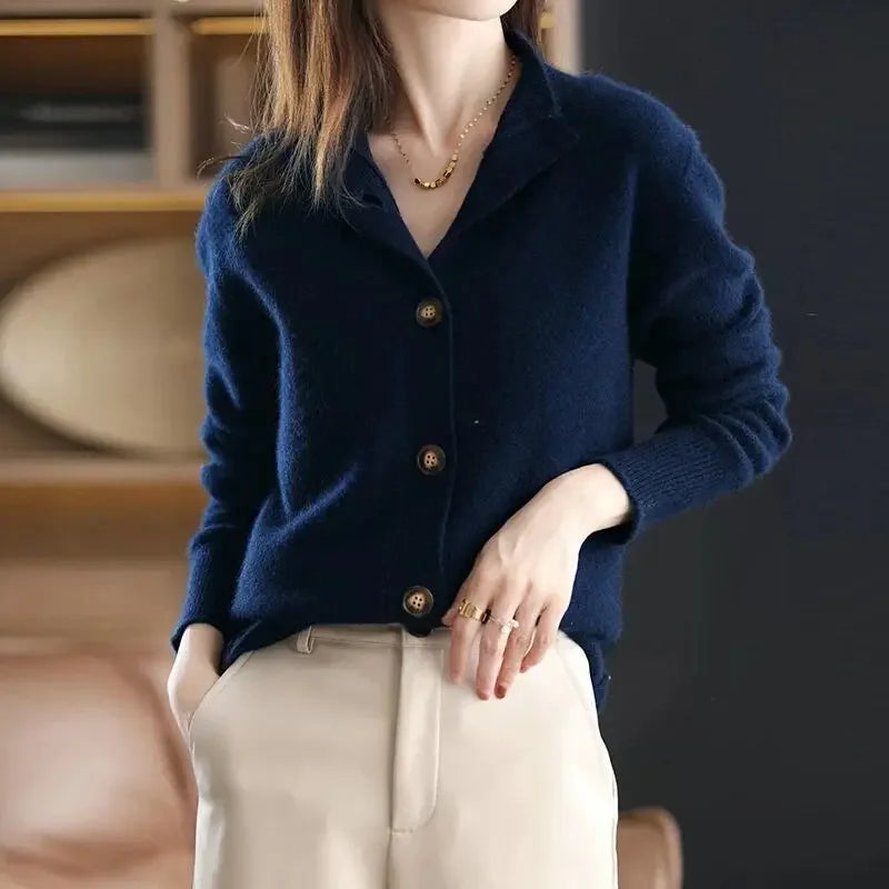 Cárdigan Celeste Acogedor