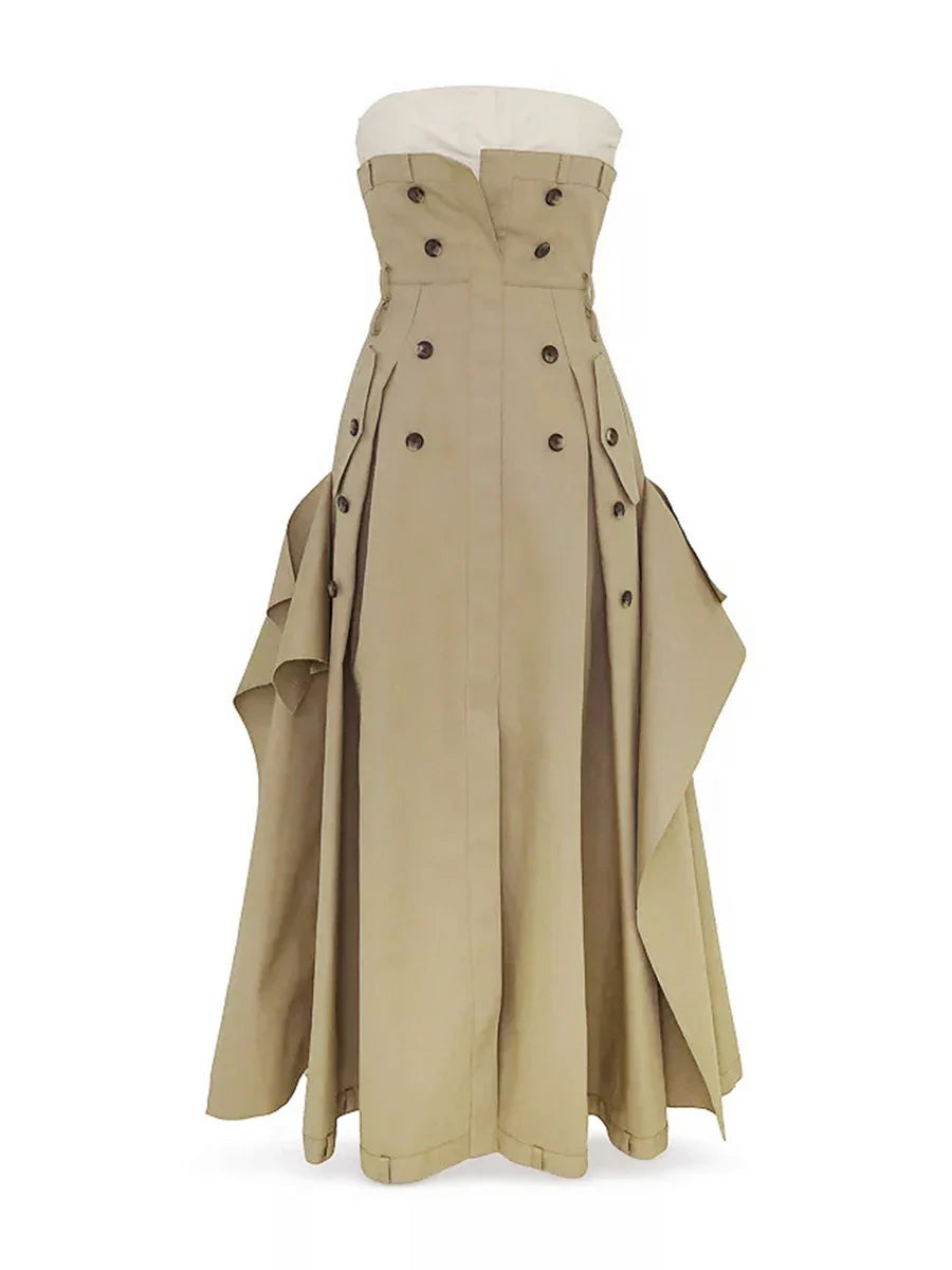 Vestido sin tirantes Sofia