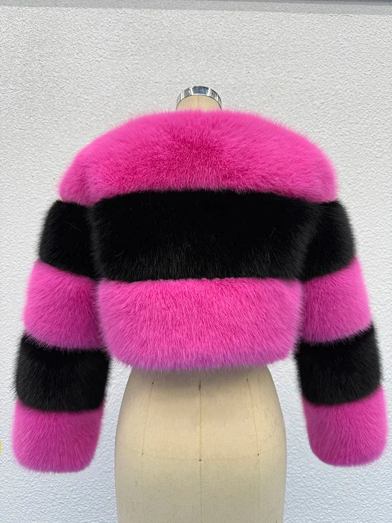 Chaqueta de piel mullida Vellora