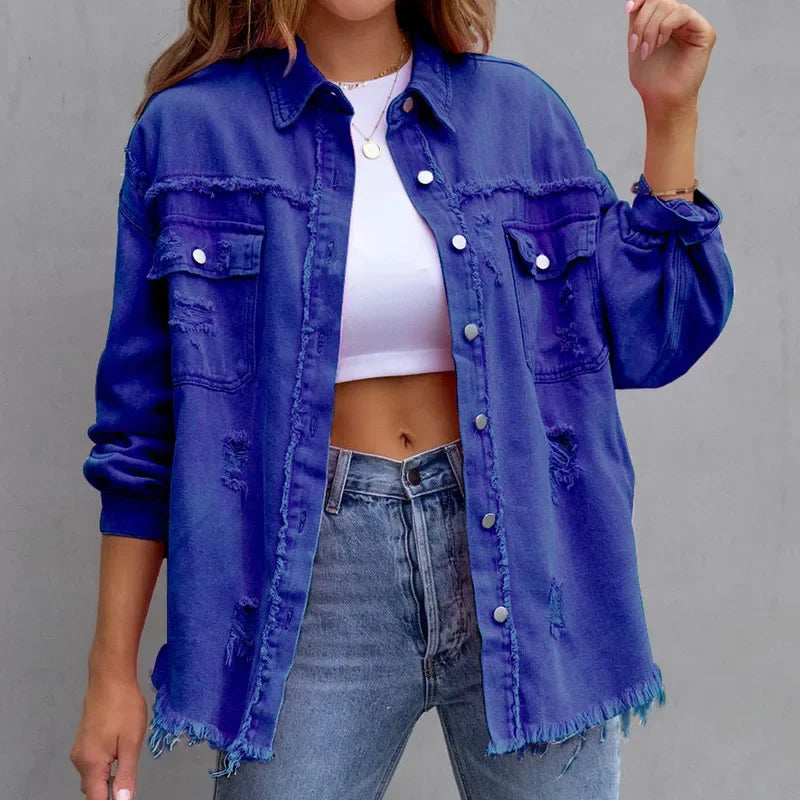 Sobrecamisa rebelde desgastada