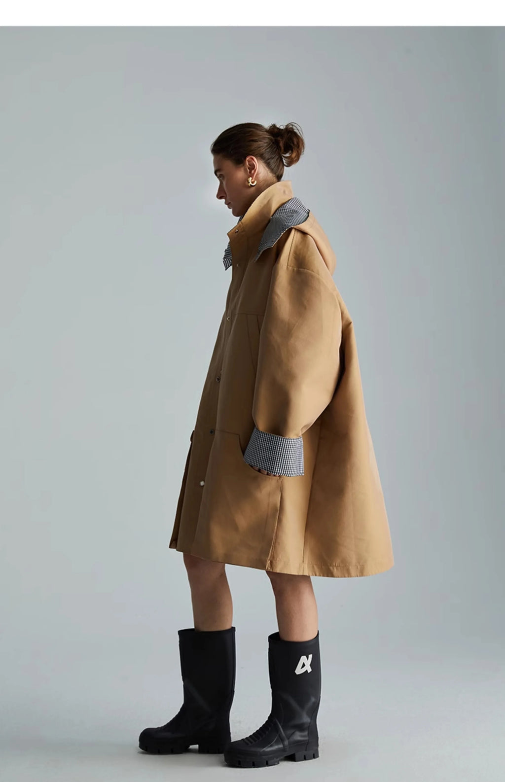 Gabardina de patchwork Savoy