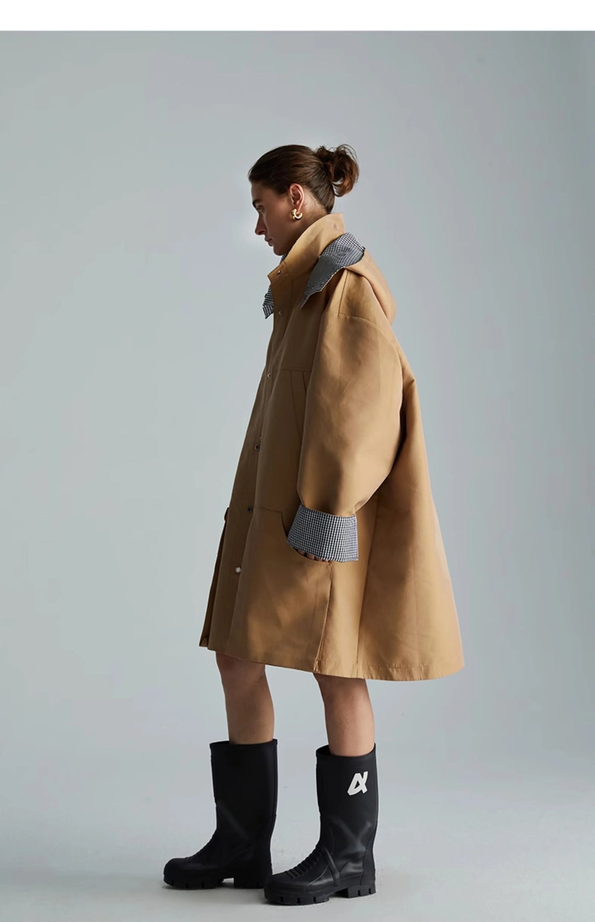 Gabardina de patchwork Savoy