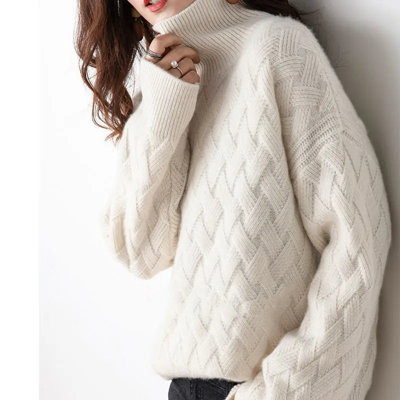 Jersey Harper de cuello alto de cachemira