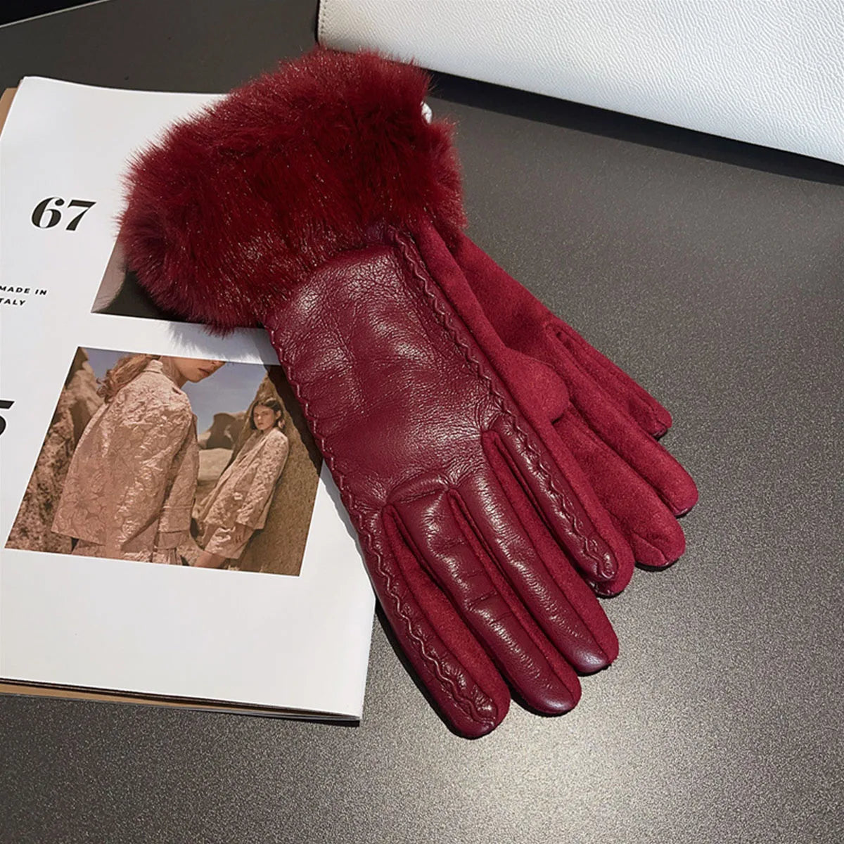 Guantes de cuero Ashley
