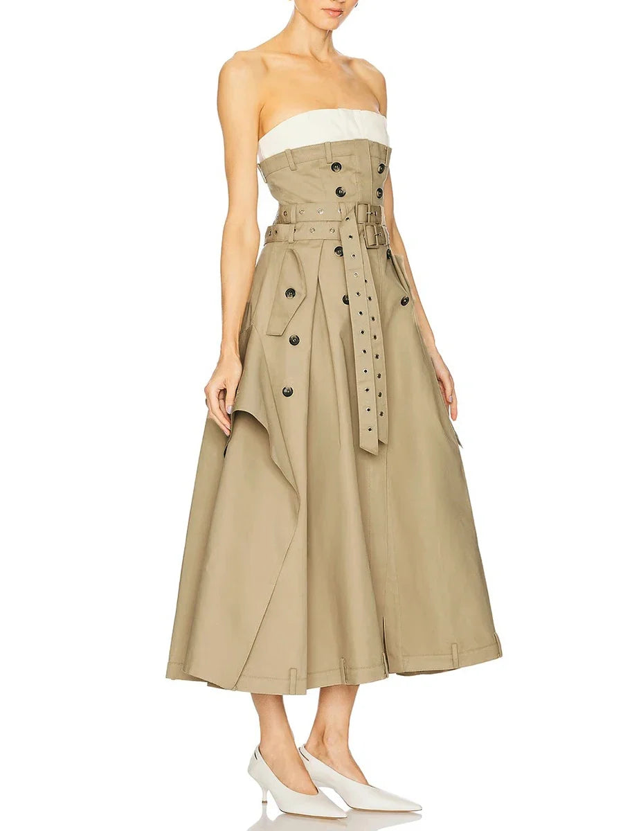 Vestido sin tirantes Sofia