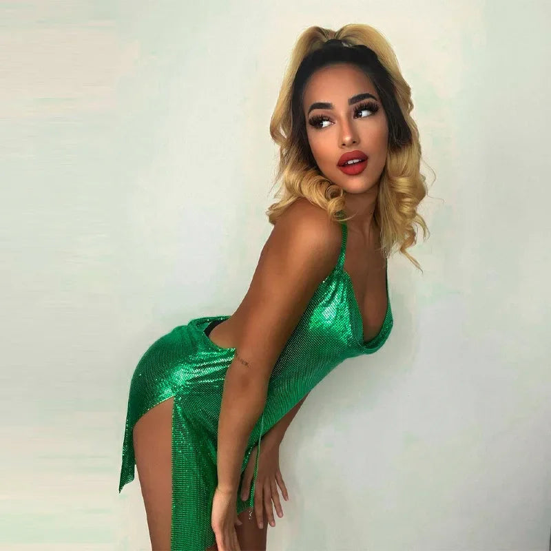 Vestido mini de lentejuelas Celestia