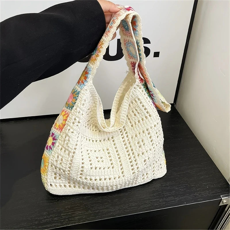 Bolso de ganchillo bohemio para mujer