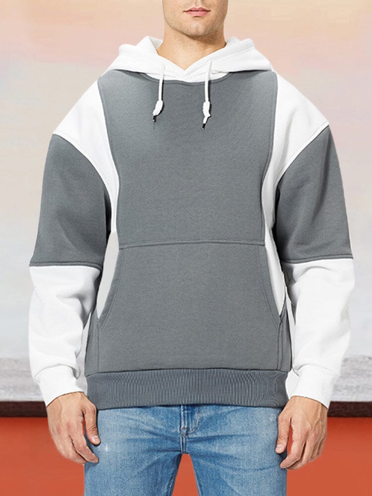 ASHER | SUDADERA CON CAPUCHA DE BLOQUES DE COLOR