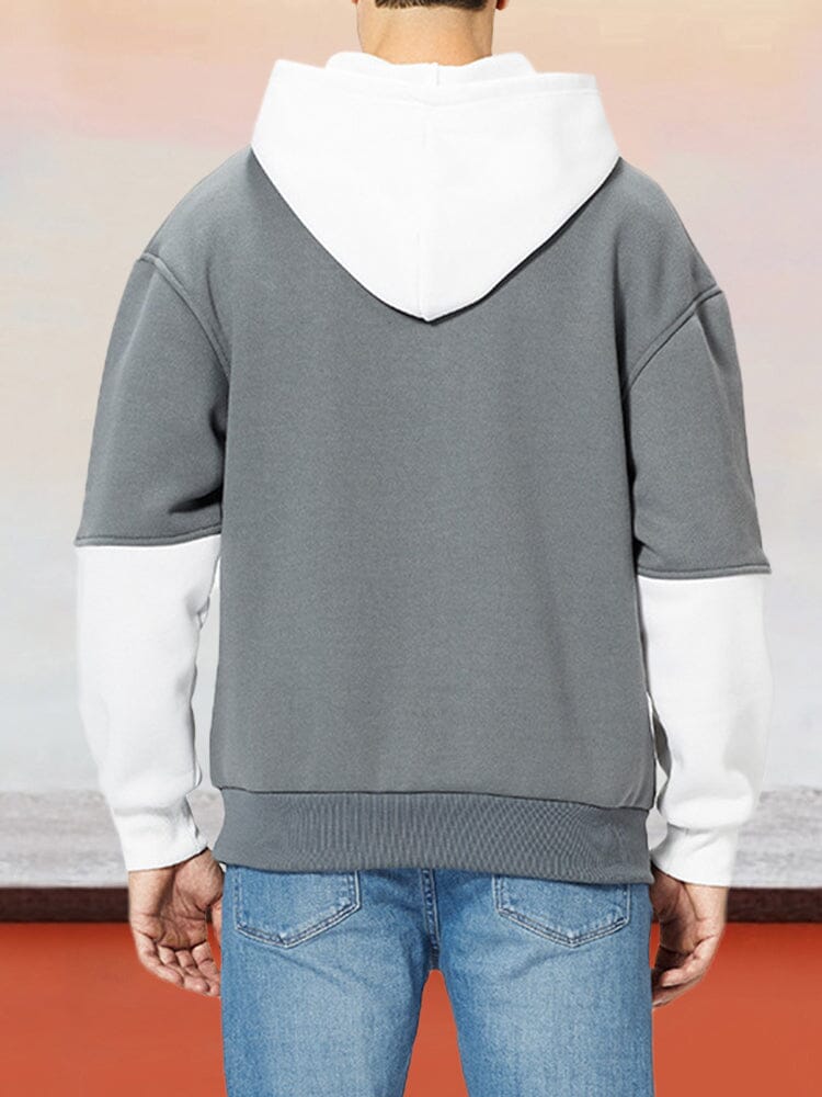 ASHER | SUDADERA CON CAPUCHA DE BLOQUES DE COLOR