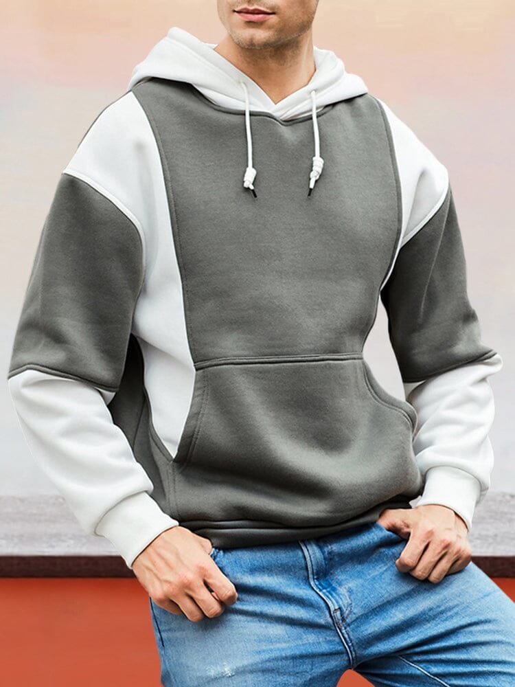 ASHER | SUDADERA CON CAPUCHA DE BLOQUES DE COLOR