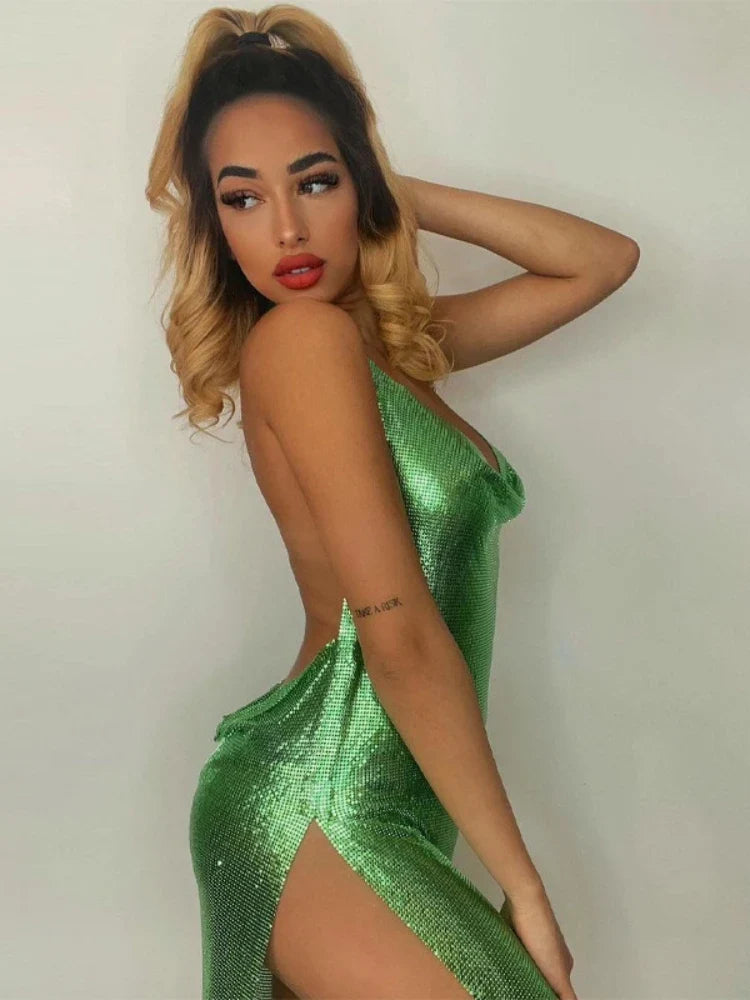 Vestido mini de lentejuelas Celestia