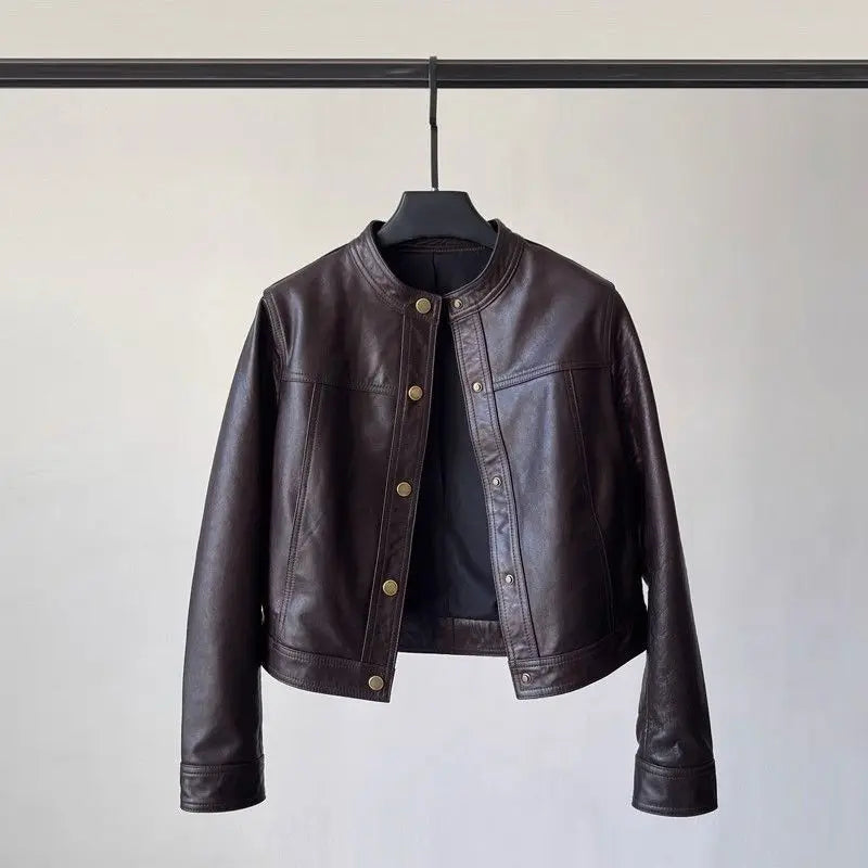 Chaqueta de cuero Aurélie