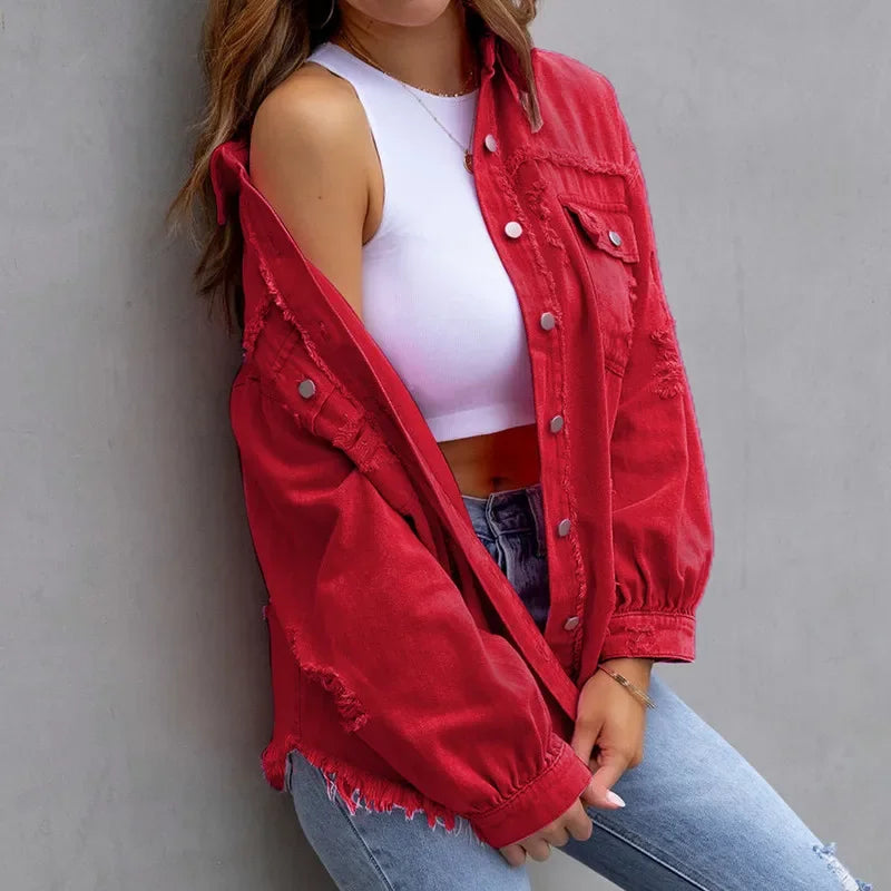 Sobrecamisa rebelde desgastada