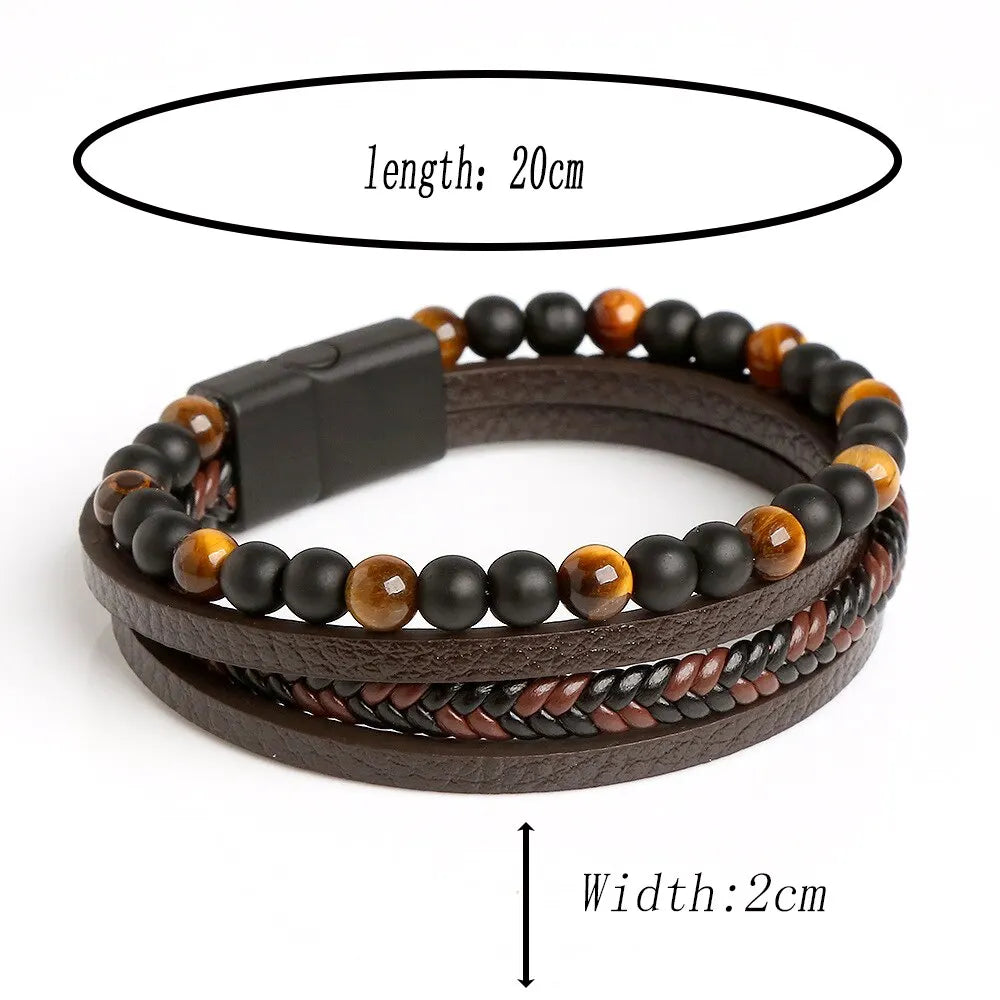 Pulsera multicapa de titanio