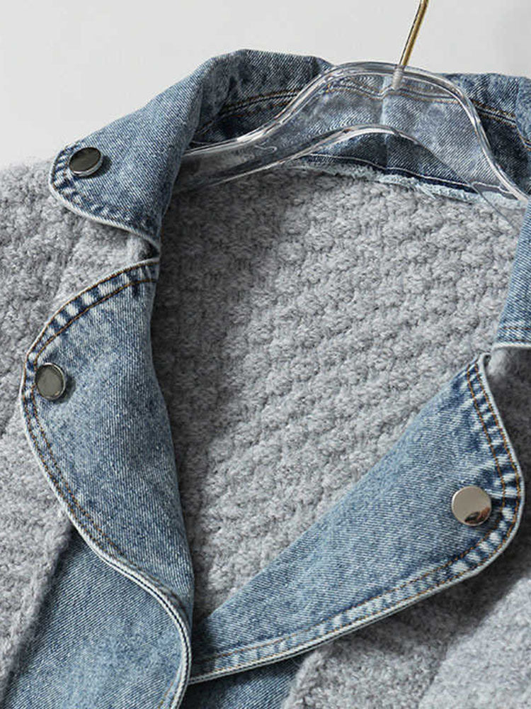 Chaqueta vaquera de punto