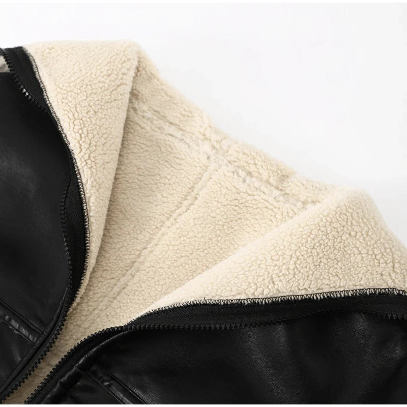 Chaqueta clásica de tejido laminado