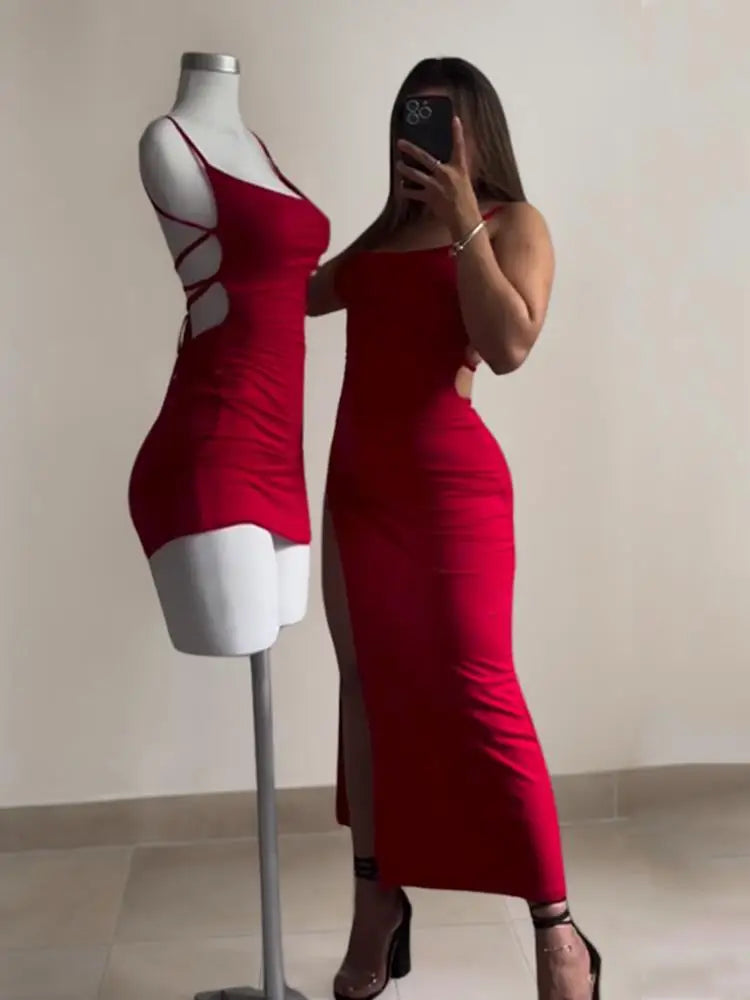 Vestido mini ajustado de cuello halter para mujer