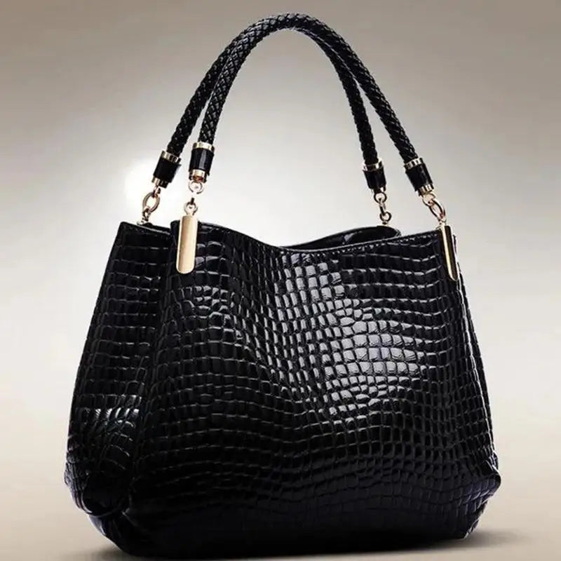 Bolso tote con estampado de cocodrilo