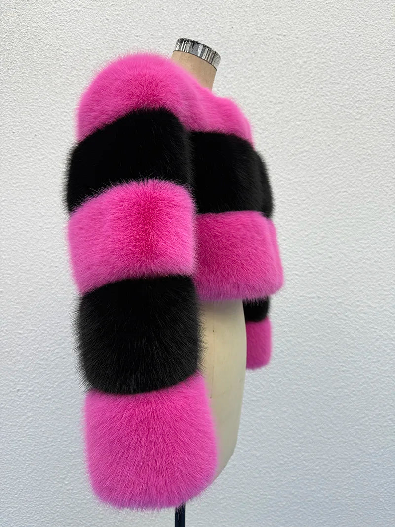 Chaqueta de piel mullida Vellora