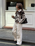 Chaqueta estampada con lunares