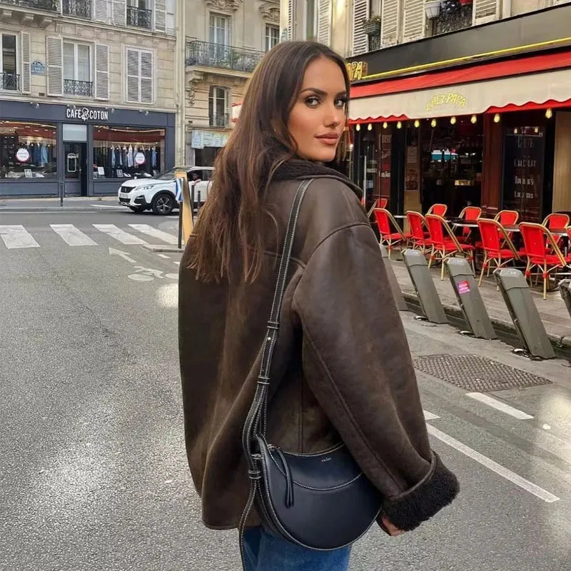 Chaqueta Mireia de cuero sintético
