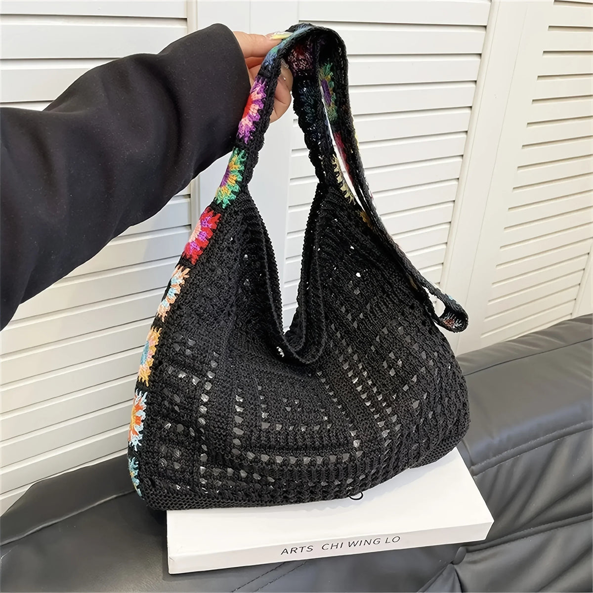 Bolso de ganchillo bohemio para mujer