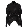 Chaqueta asimétrica con cordones