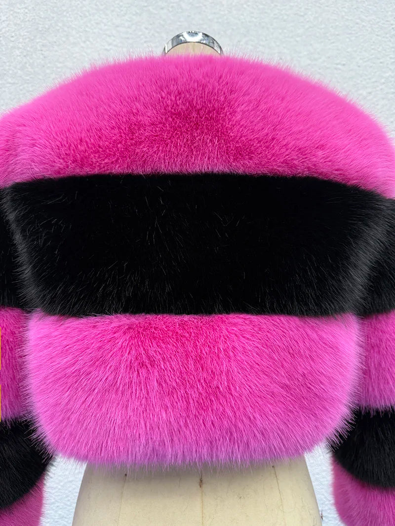 Chaqueta de piel mullida Vellora